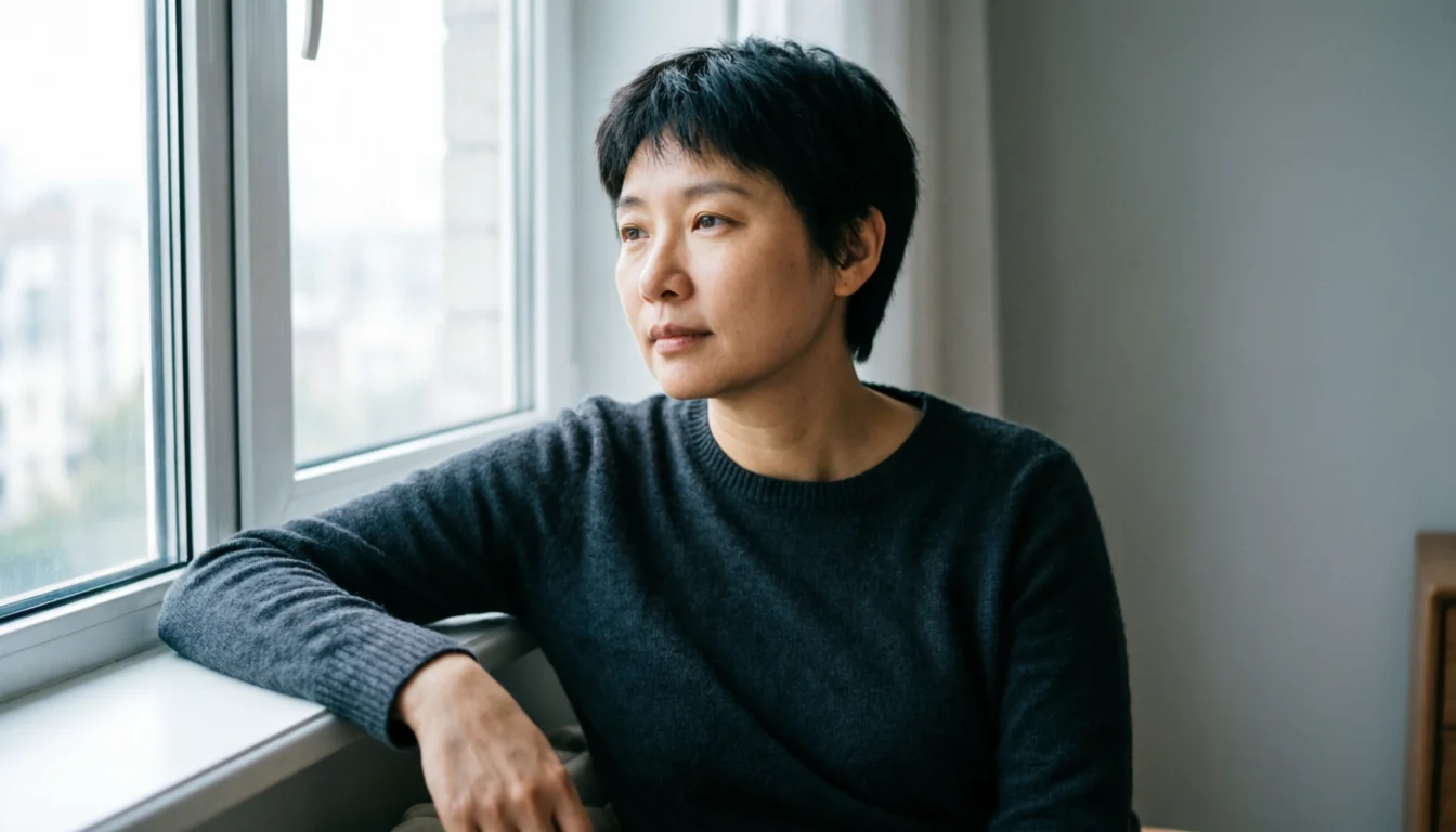 Person bleibt ruhig und fokussiert beim Analysieren